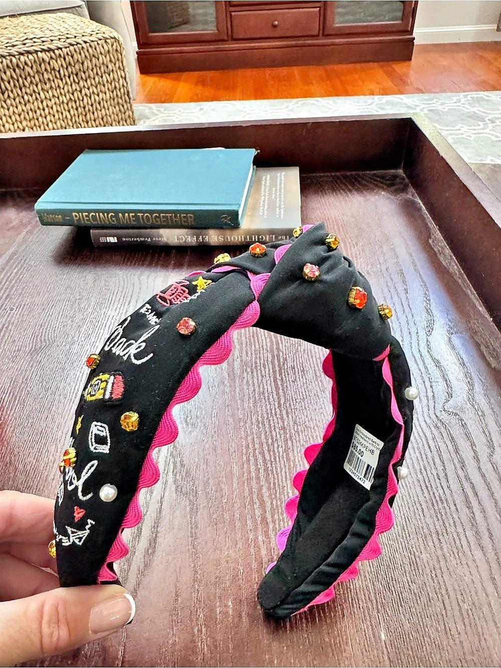 Brianna Cannon Back to School Embellished Headband EUC